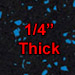 10% Blue - 1/4" Thick