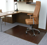 Bamboo Desk Chair Mats - 8/16" Thick