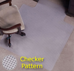 Checkered Pattern Designer Chair Mats